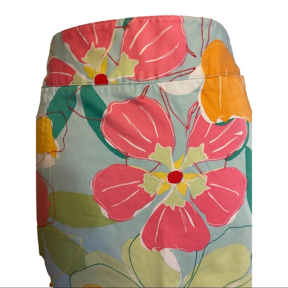 Talbots Petites (2) Stretch Floral Pencil Skirt - Picture 2 of 9